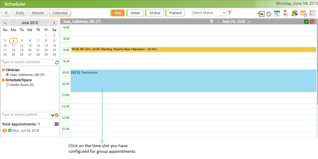Daily Book Appointment